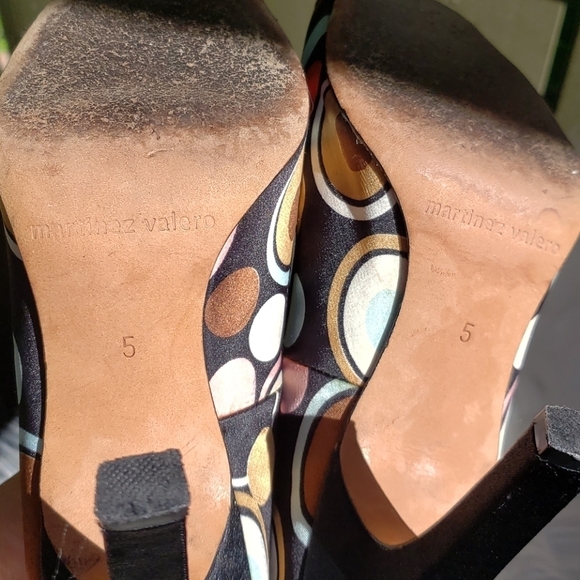 MARTINEZ VALERO Whisper Peep-Toe Pumps sz 5 - Picture 3 of 5